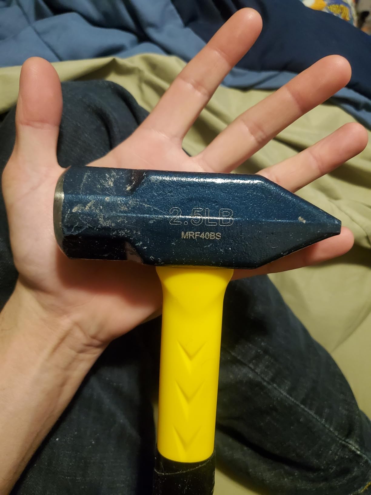 ESTWING Blacksmith's Hammer - 32 oz Metalworking Tool with Fiberglass Handle & No-Slip Cushion Grip - MRF32BS customer photo 2