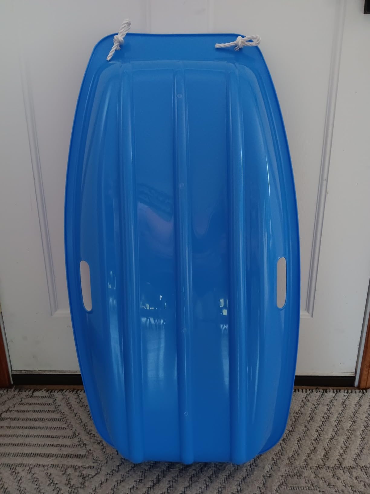 Slippery Racer Downhill Sprinter Flexible Kids Toddler Plastic Cold-Resistant Toboggan Snow Sled with Pull Rope and Handles -35 Inch customer photo 2
