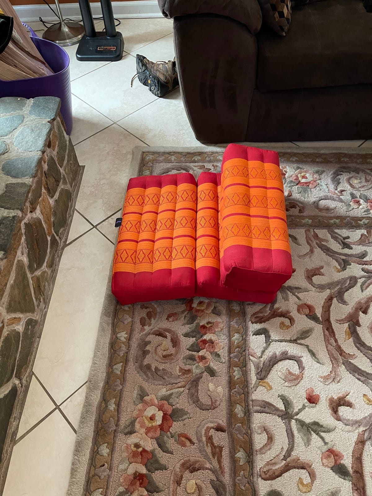 Leewadee Foldable Floor Mattress – 2 in 1 Floor Meditation Mat for Yoga and Relaxation, Seating Futon with Kapok customer photo 1