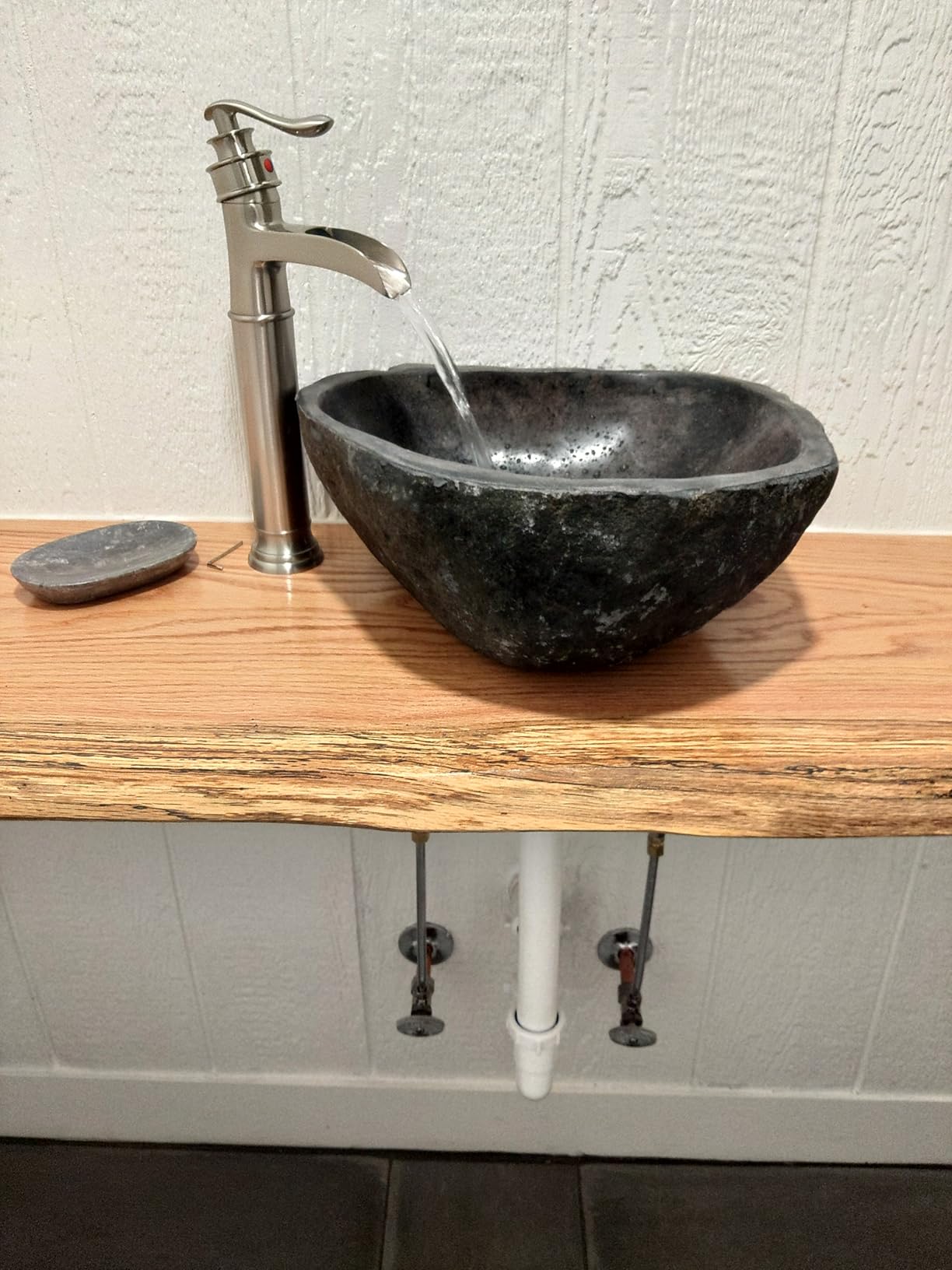 BWE Waterfall Spout Oil Rubbed Bronze Bathroom Faucet Vessel Sink Faucet customer photo 2