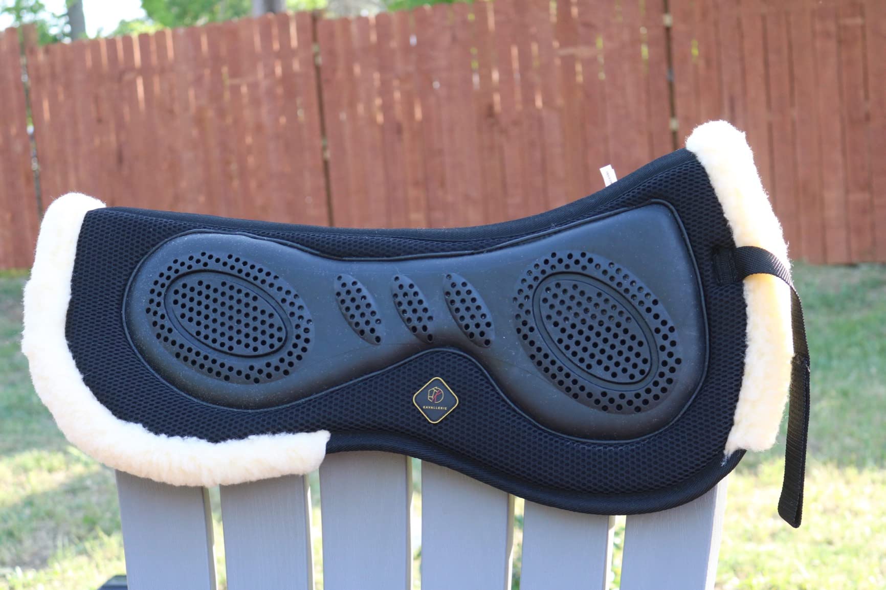 Kavallerie 3D Air-Mesh Half Pad, Impact Protection & Therapeutic Gel Padding English Saddle for Maximum Support and Stability, Best for Horses Under Saddle, Dressage, Jumping & Training customer photo 1