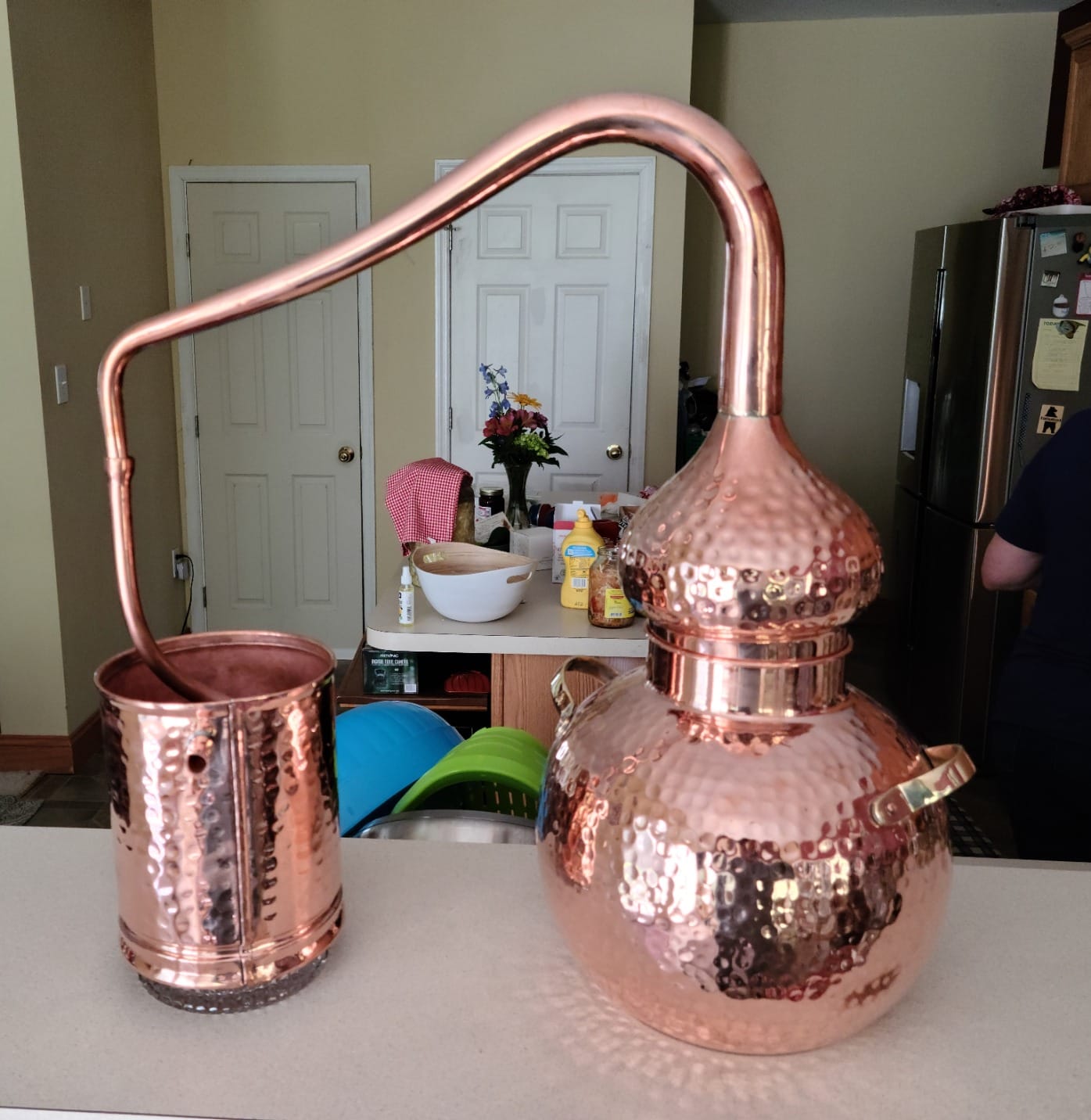 5 litres Pure Copper Alembic Still for Whiskey, Moonshine, Essential Oils by Copperholic customer photo 1