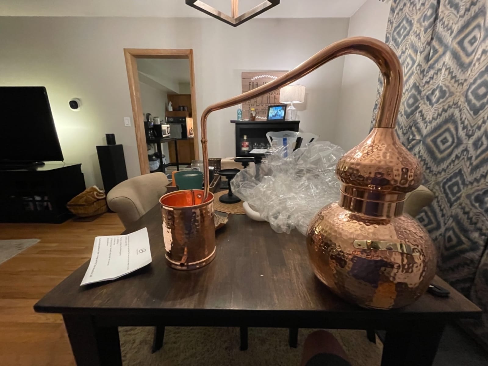 5 litres Pure Copper Alembic Still for Whiskey, Moonshine, Essential Oils by Copperholic customer photo 2