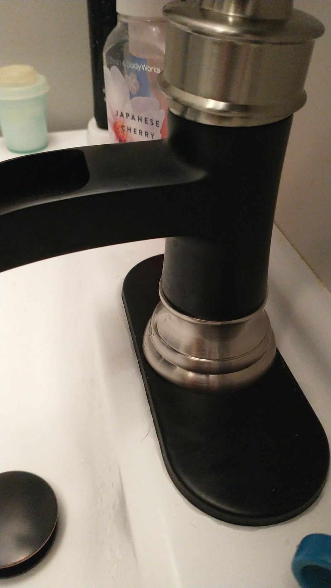 Oil Rubbed Bronze Waterfall Bathroom Faucet Brass Vintage Bath Sink Faucets customer photo 2