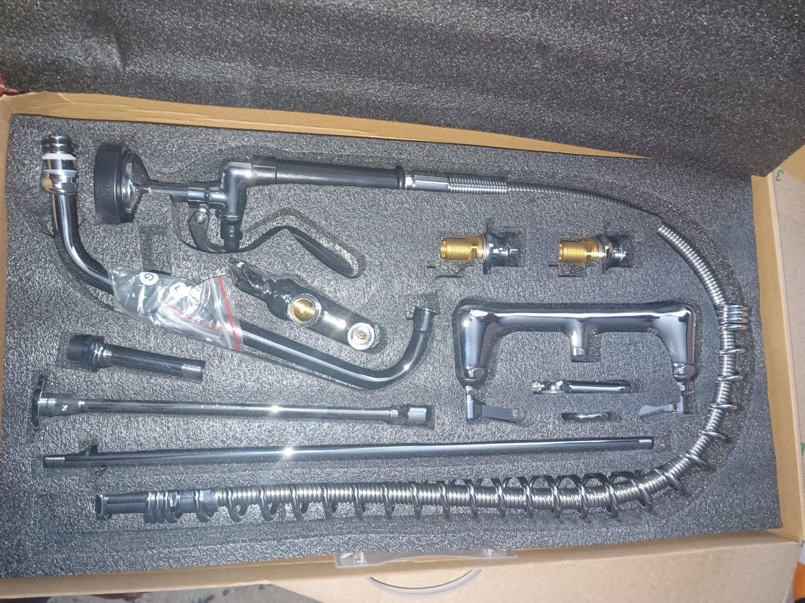 Commercial Faucet with Sprayer, 36