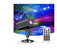 Party Lights Dj Disco Lights, Strobe Stage Light Sound Activated Laser Llights Projector with Remote Control for Parties Bar Birthday Wedding Holiday Event Live Show Xmas Decorations Lights customer photo 2