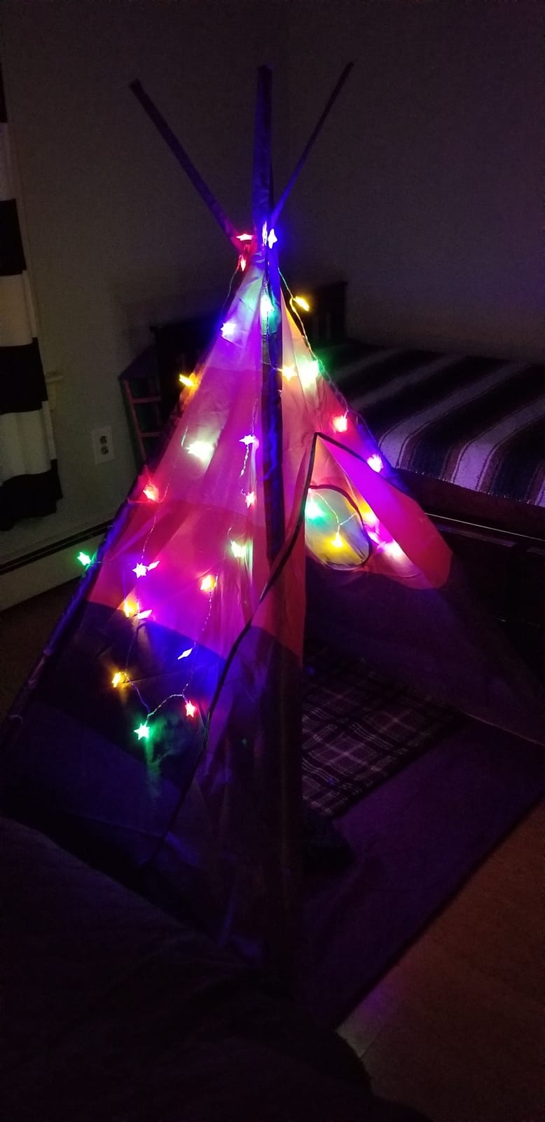 Kids Teepee Tent & Star Lights, Children's Play House Toy, 42