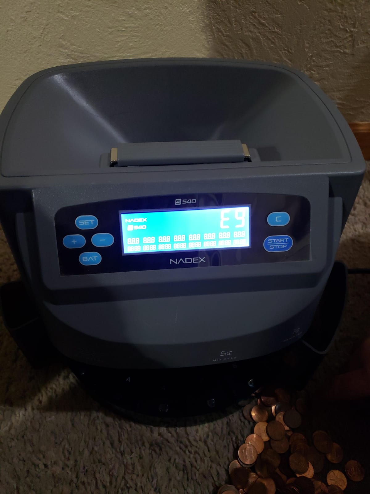 Nadex S540 Pro | Coin Counter, Sorter, and Wrapper | Sorts up to 300 Coins Per Minute | Comes with 48 Preformed Wrappers (Gray) customer photo 1