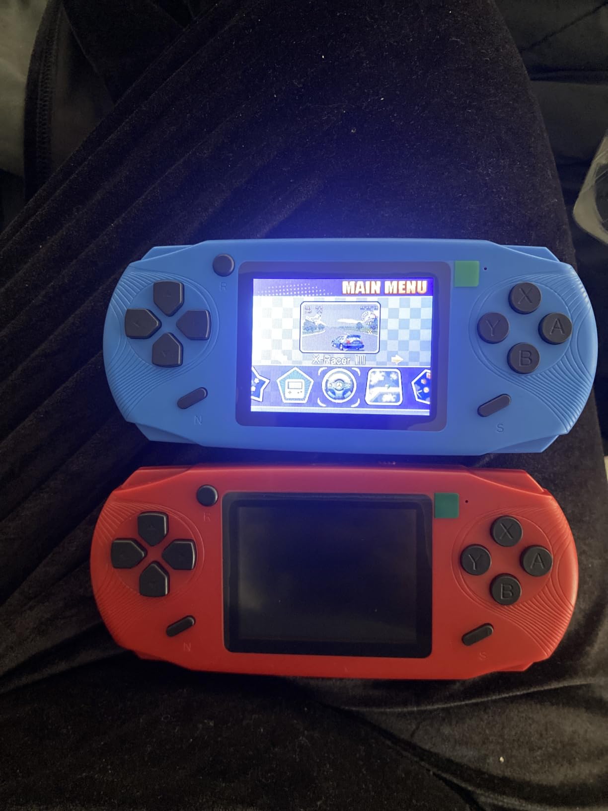 Beijue 16 Bit Handheld Games for Kids Preloaded 220 Retro Video Games, Blue customer photo 1