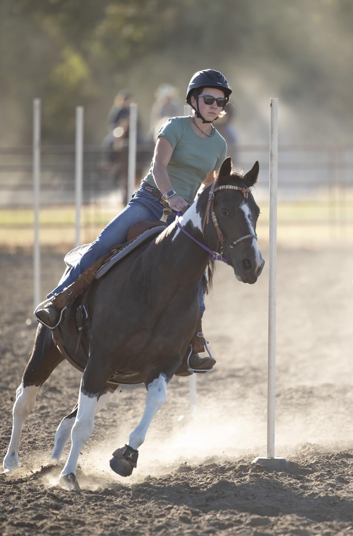 Tahoe Tack Angled Engraved Knee Relief Western Show Stirrups customer photo 1