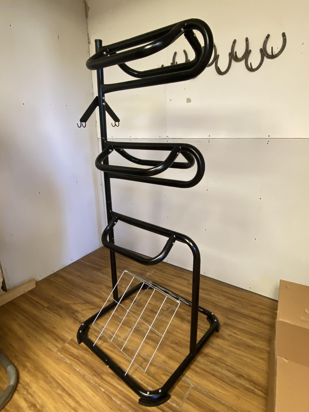 Seny Heavy Duty 3 Tier Rotatable Saddle Rack Stand H68.5 x W30 x D30. customer photo 1
