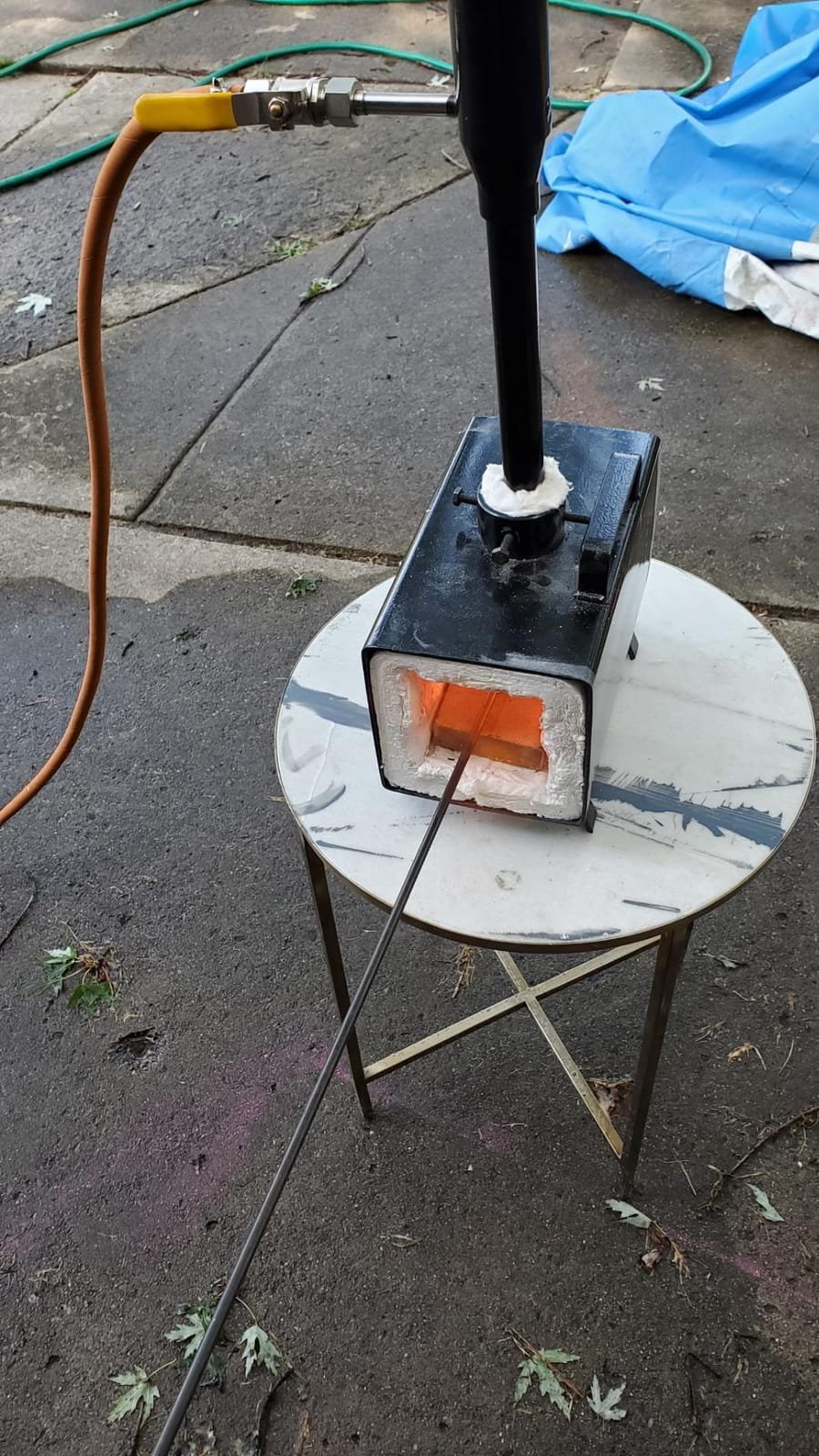 Simond Store - Single Burner Portable Metal Propane Forge - 2600F Rated customer photo 1