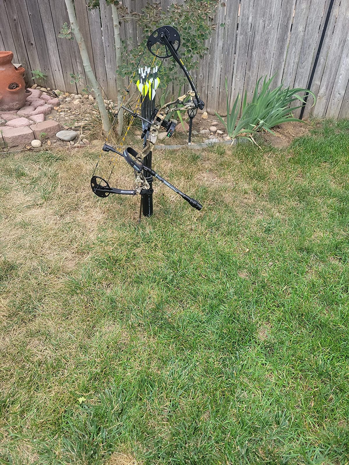 SUNYA Archery Bow Stabilizer for Compound Bow, Carbon Fiber Body Flexible Core, Damping System and Weights Kit, 8