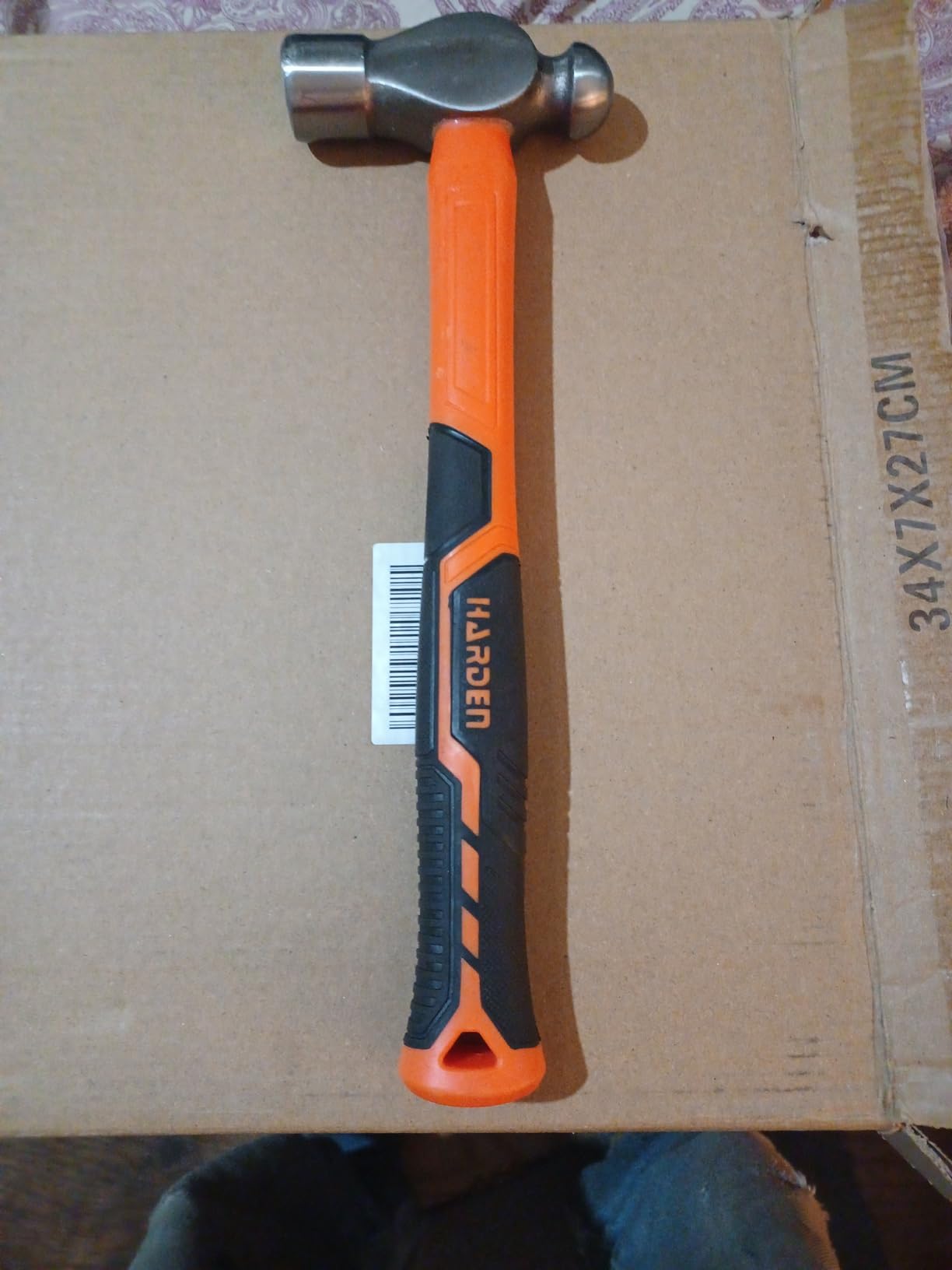 Edward Tools Ball Peen Hammer 16 oz. - Forged Fine Grain Steel Head - Ergonomic Rubber Cusion Grip - Fiberglass Shock Absorbing Shaft - Pein Hammer - Metal Work, Rounding, Blacksmith Hammer, Mechanics customer photo 1