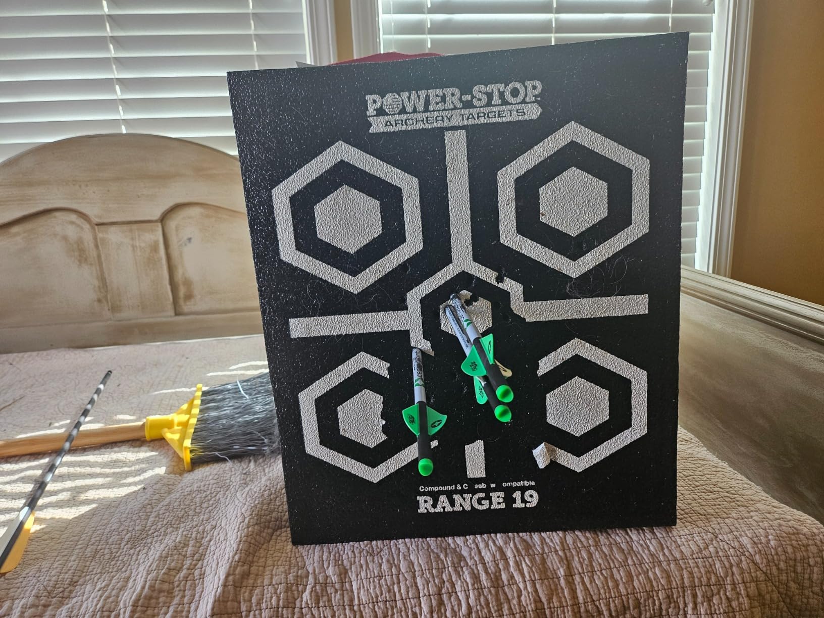 Power-Stop Archery Targets - High-Density Block Target - 350fps Foam Target Block for Broadheads and Field Tips customer photo 2