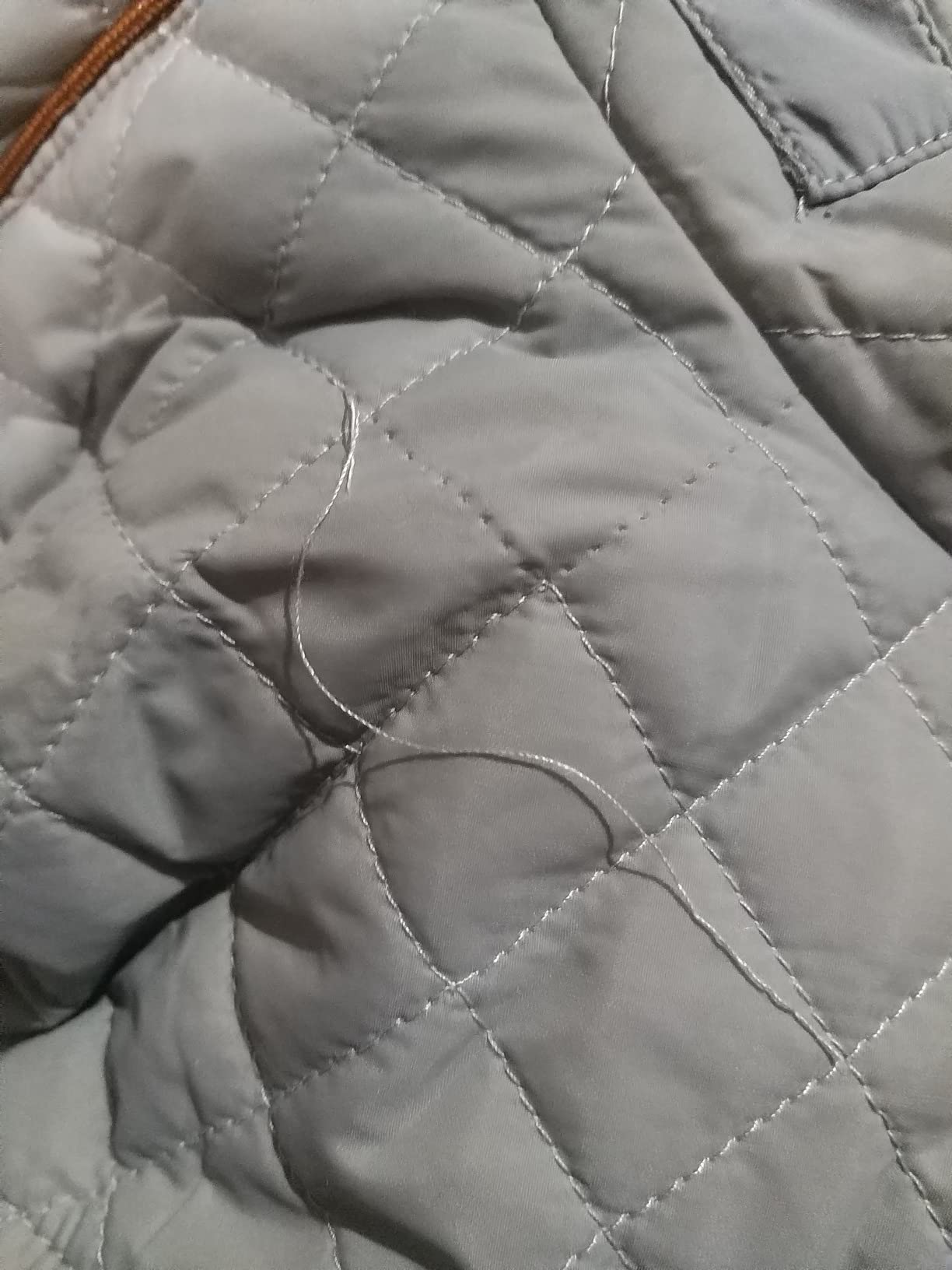 Women's Lightweight Quilted Jacket Stand Collar Zip Warm Winter Coat Outwear w 2 Pockets customer photo 1