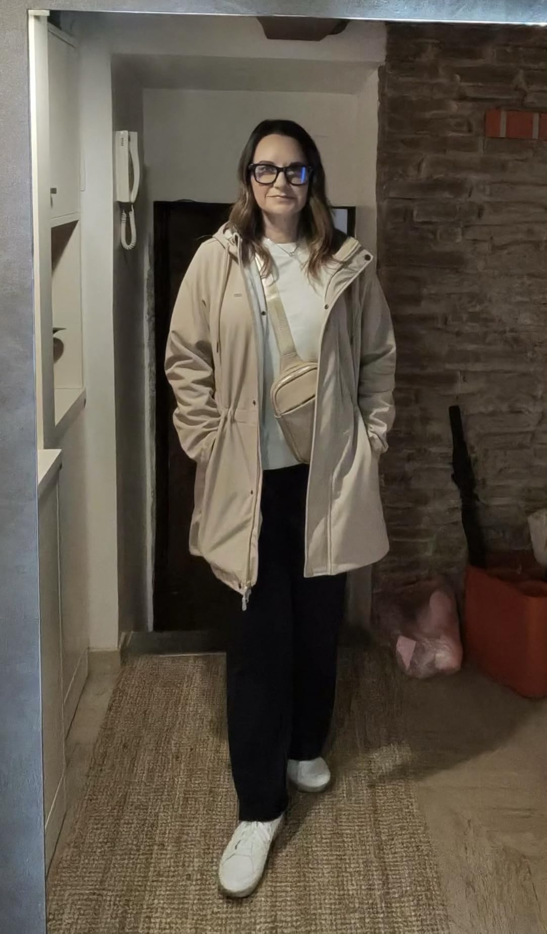 33,000ft Women's Hooded Softshell Jacket Fleece Lined Waterproof Raincoat customer photo 2