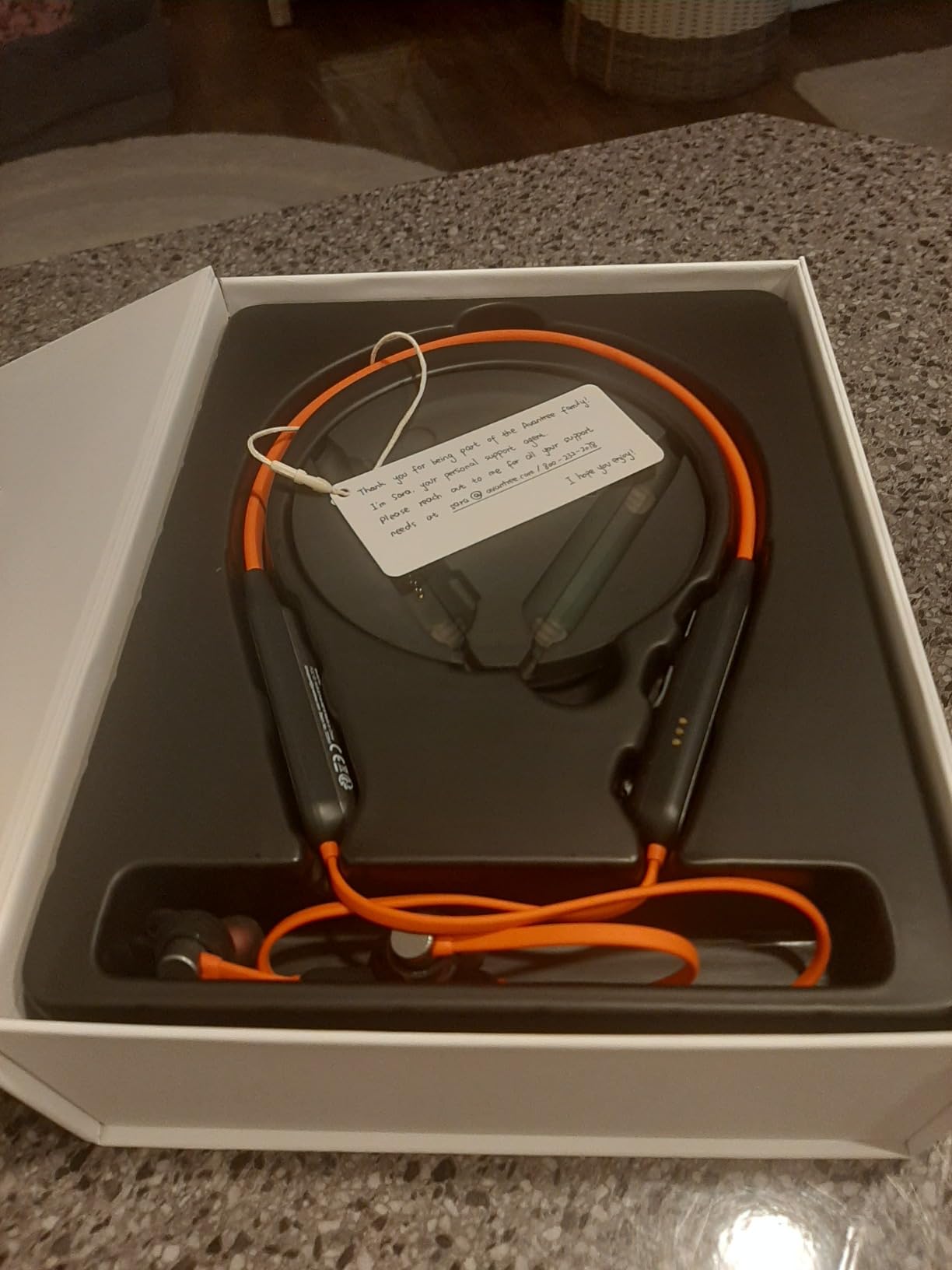 Avantree Medley Clear Wireless Earbuds for TV with Transmitter and Dock customer photo 1