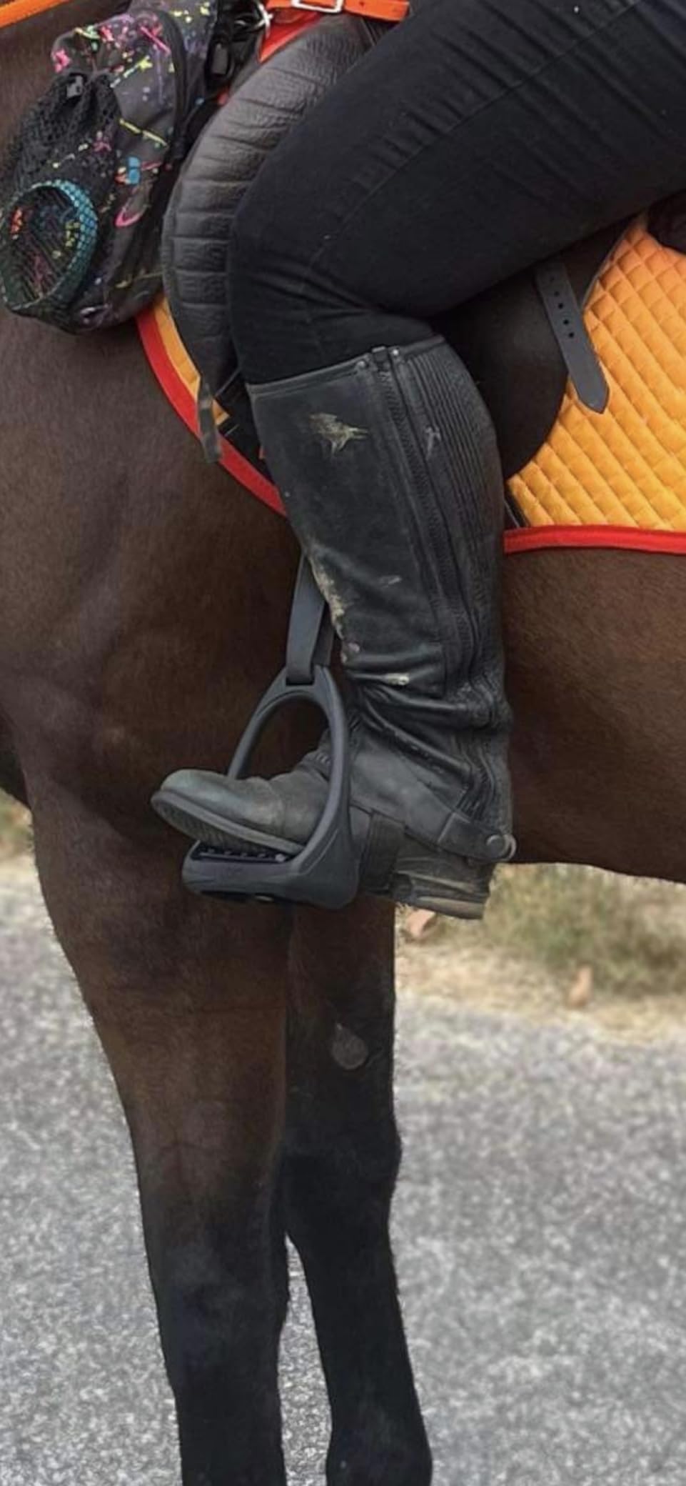 Compositi Reflex 3D Wide Track Stirrups, Black (465137BLK-475), 4.75 customer photo 1