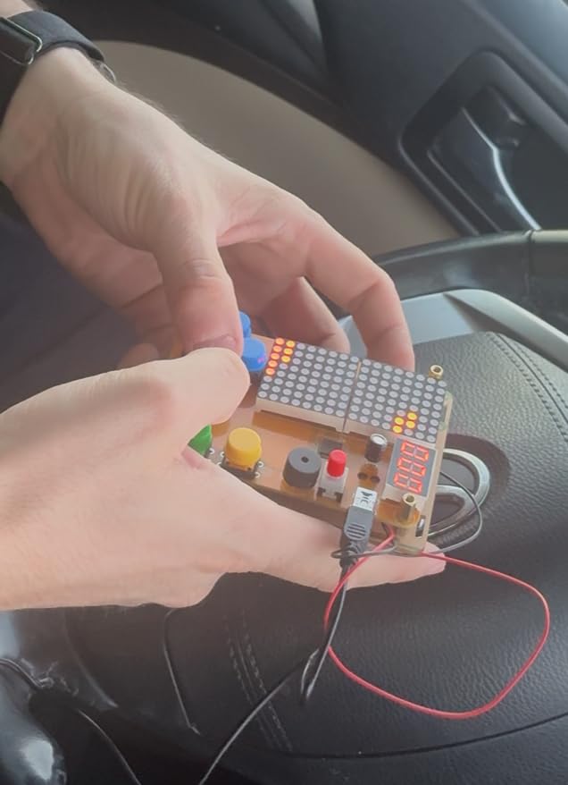 DIY Solder Project Game Kit with 5 Retro Classic Games for Electronic Soldering Practice and Learning, Comfortable Acrylic Case and Handheld Size, Ideal Gift for Family and Friends by VOGURTIME customer photo 1