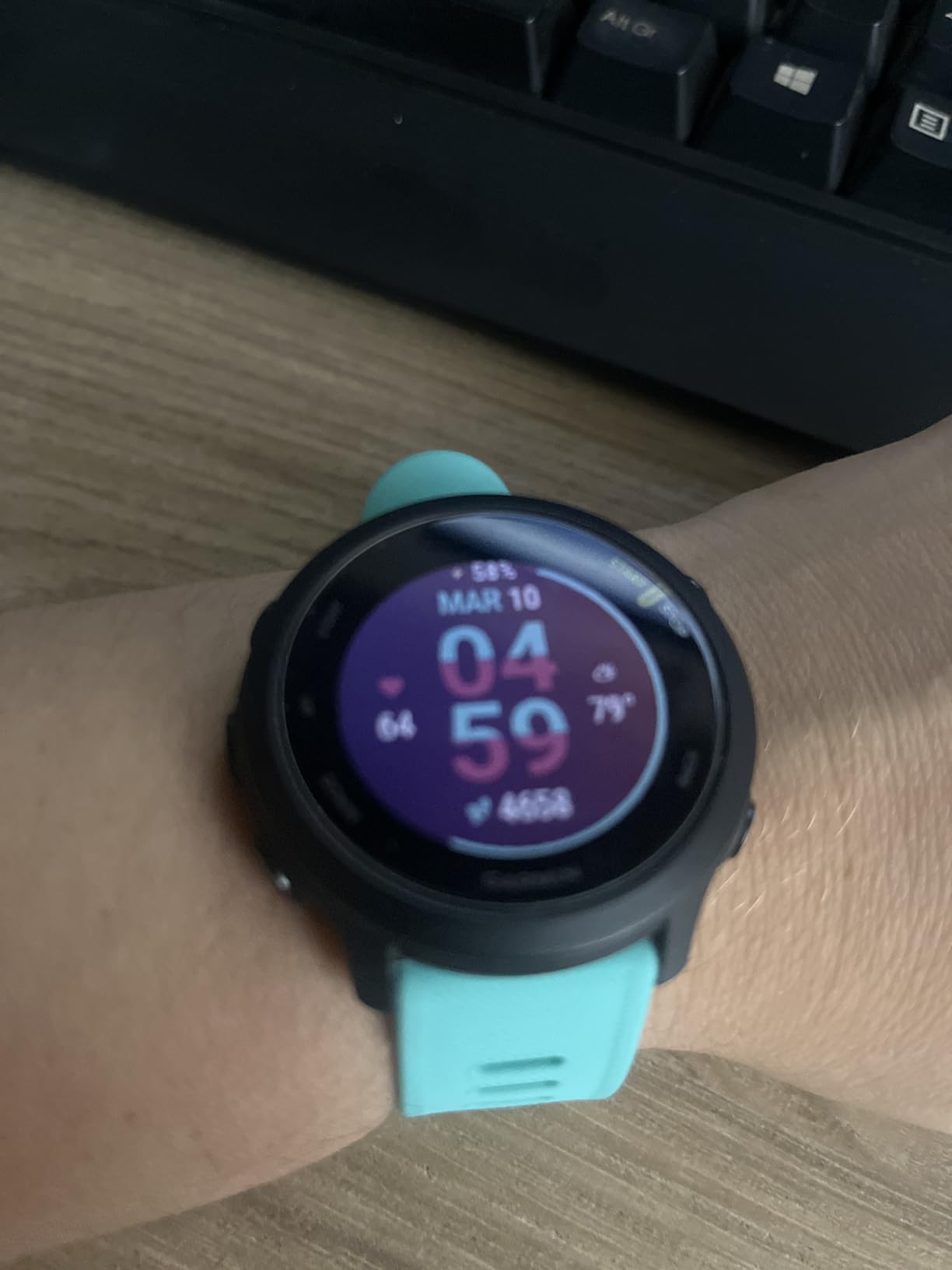 Garmin Forerunner 55 GPS Running Smartwatch, Black customer photo 2