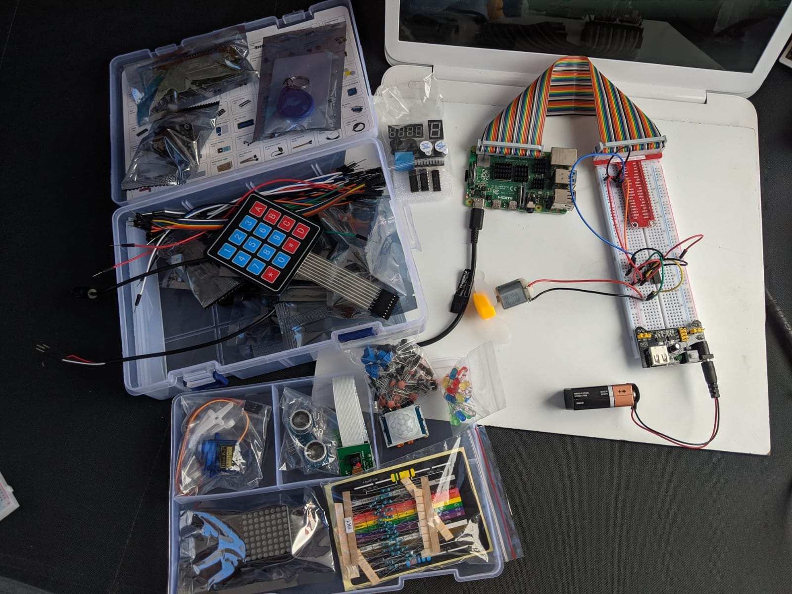 SunFounder Raphael Ultimate Starter Kit for Raspberry Pi 5 4 B 3B B+ 400, Zero 2 W, RoHS Compliant, Python, C Java, Online Tutorials & Video Courses for Beginners (Raspberry PI NOT Included) customer photo 2