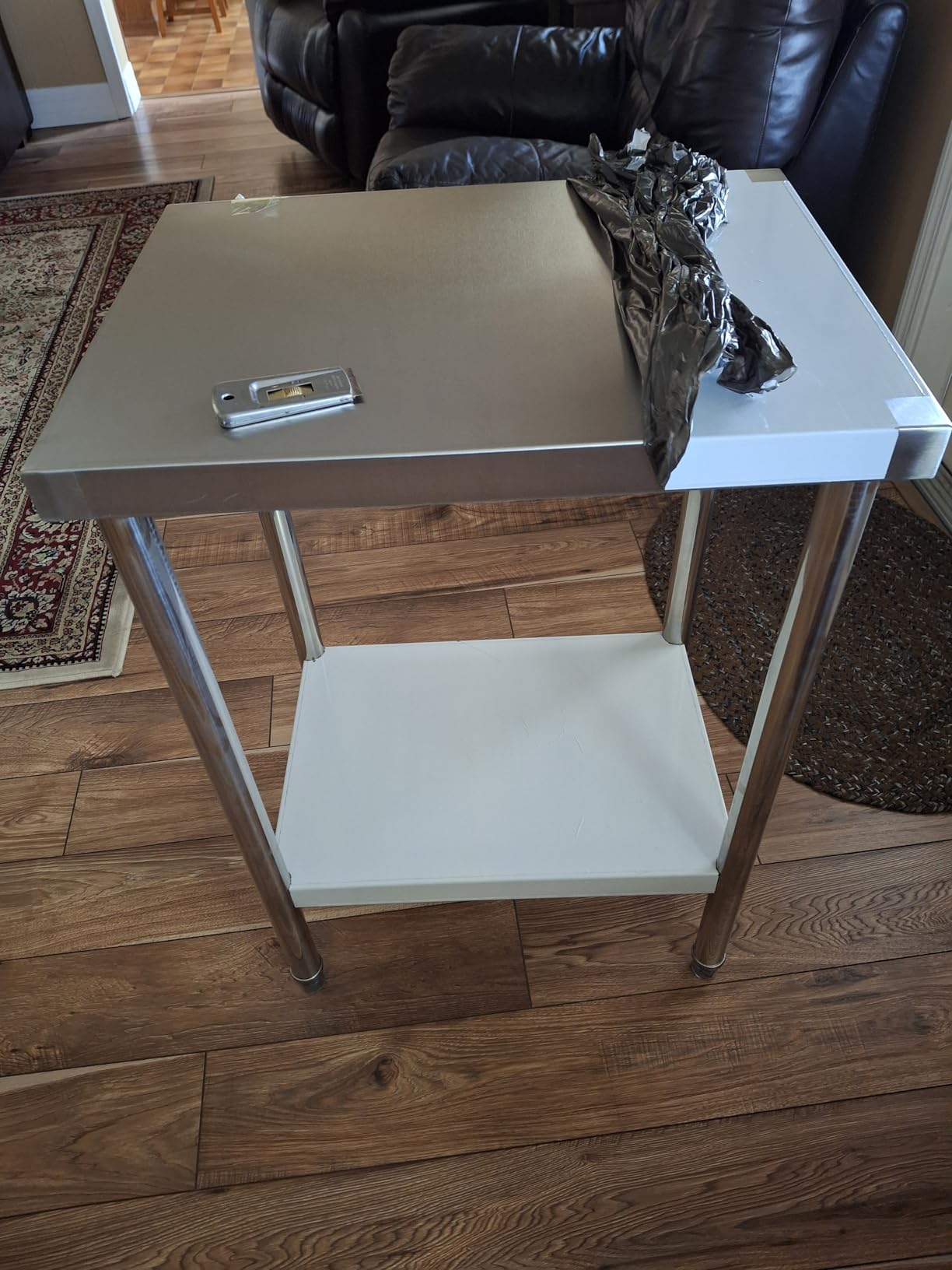 24x18 Inch NSF Stainless Steel Prep Work Table with Undershelf Metal customer photo 1