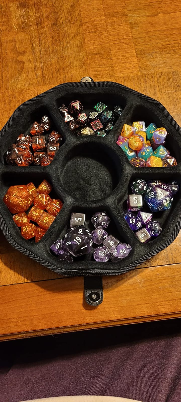 DND Dice Storage Case with Tray,Soft Interior Tray can Protect dice customer photo 2