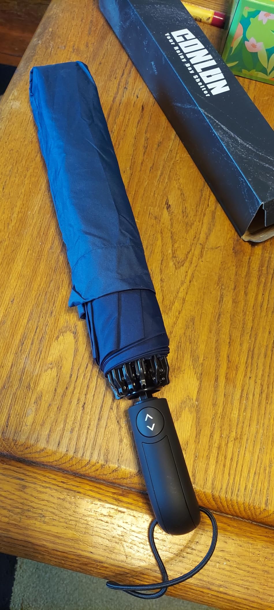Conlun Travel Inverted Umbrella Compact Windproof- Automatic reverse Umbrellas for Rain - Folding Portable 10 Ribs Large Umbrella customer photo 1