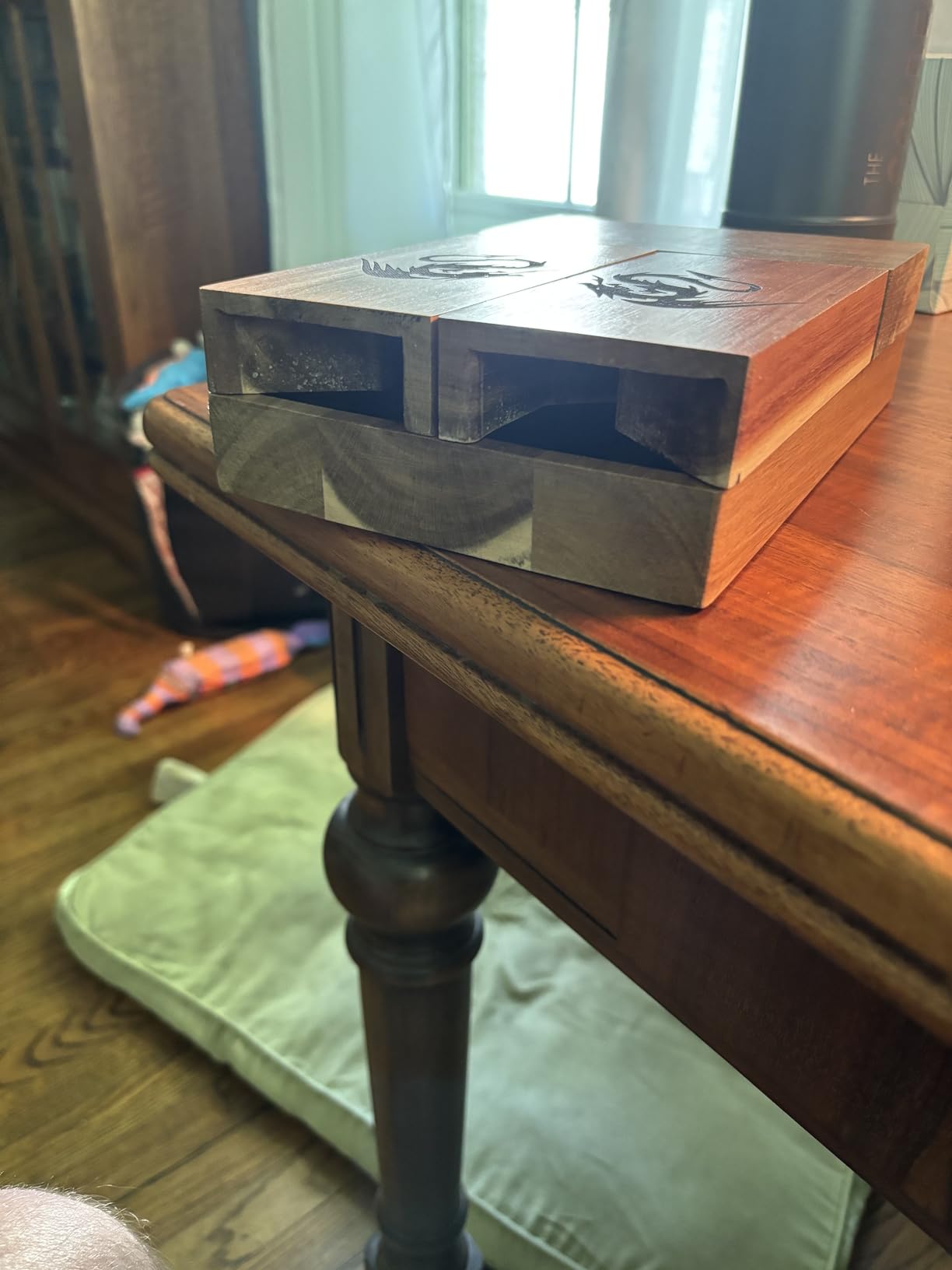 Tapeera Wooden Magnetic Dice Tower with Tray - Dungeons and Dragons Accessory - Portable Dice Roller for Tabletop RPG - DND Gifts customer photo 2