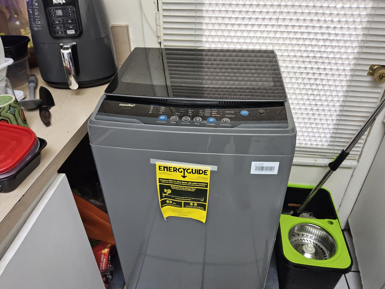 COMFEE' Portable Washing Machine and Washer 2.4 Cu.ft LED Compact Laundry customer photo 1
