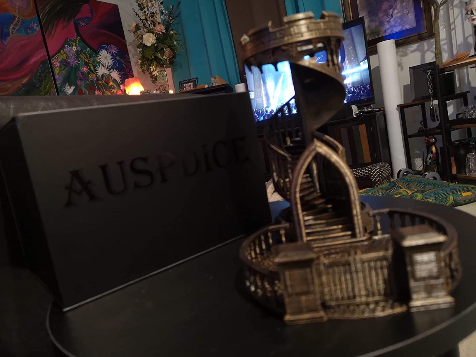 AUSPDICE Dice Rolling Tower and Tray, Retro Castle Dice Roller for DND RPGs customer photo 2
