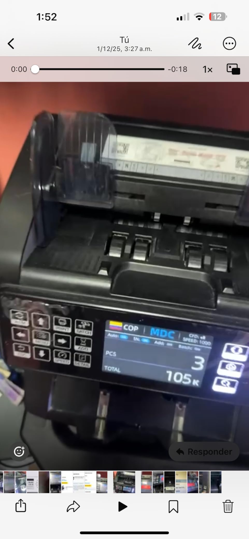 MUNBYN IMC01 Bank Grade Money Counter Machine Mixed Denomination, 2CIS/UV/IR/MG/MT Counterfeit Detection, Serial Number, MUL Currency Cash Counter, Printer Compatible Bill Value Counter (Black) customer photo 1