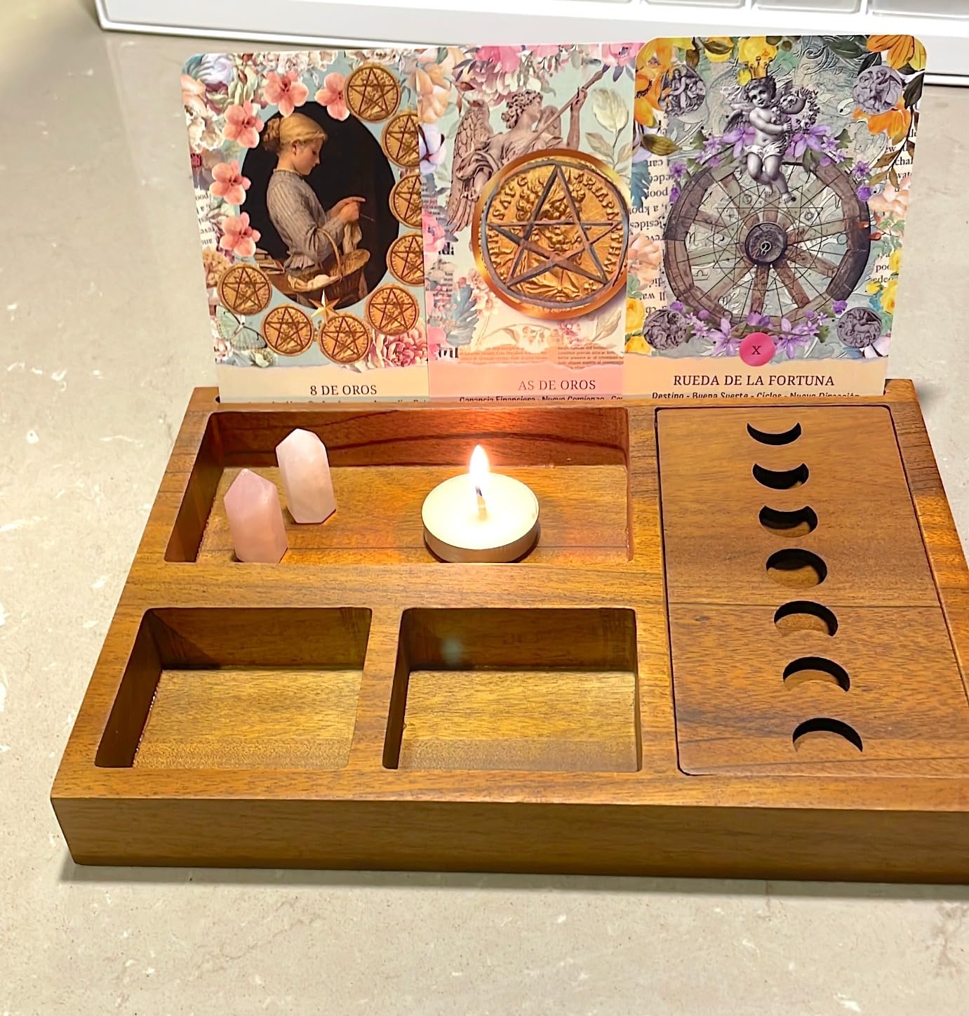 Tarot Card Holder Stand, Tarot Box & Deck Box, Metaphysical Gifts for Women customer photo 1