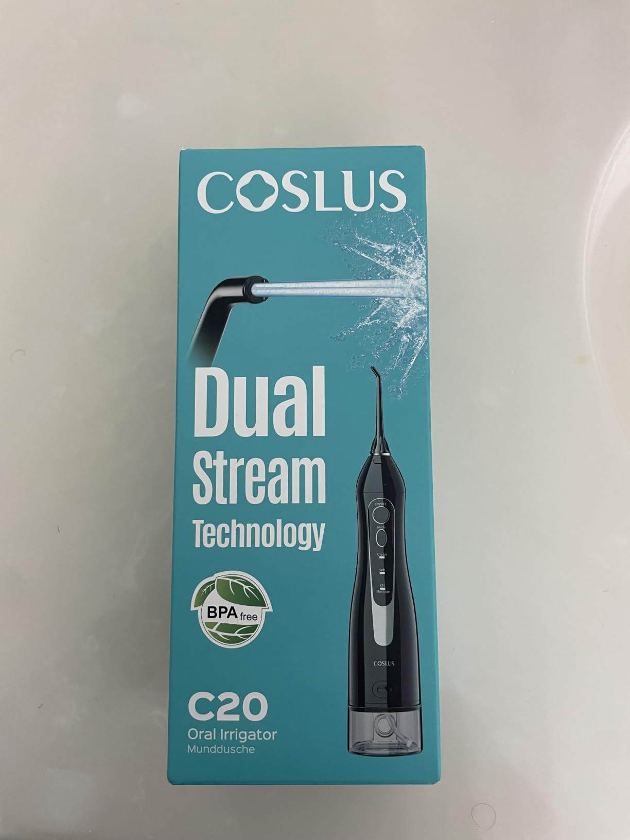 COSLUS ADA Accepted C20 Water Dental Flosser Pick, Professional Set Black customer photo 2