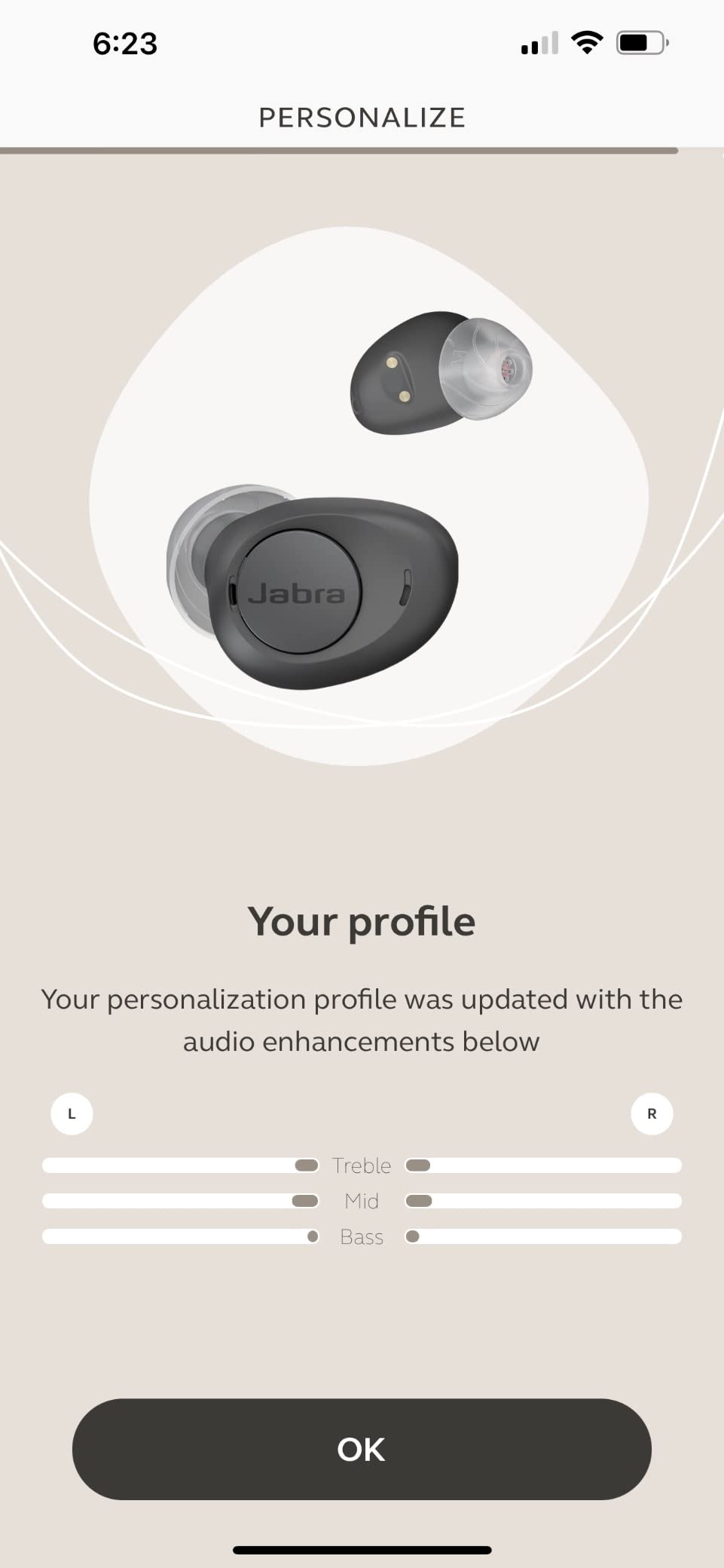 Jabra Enhance Plus Self-Fitting OTC Rechargeable Hearing Aids for Advanced Hearing Enhancement, Music and Calls – (Incompatible with Android) 4 Mics and Powerful Speakers, Made for iPhone – Gold Beige customer photo 2