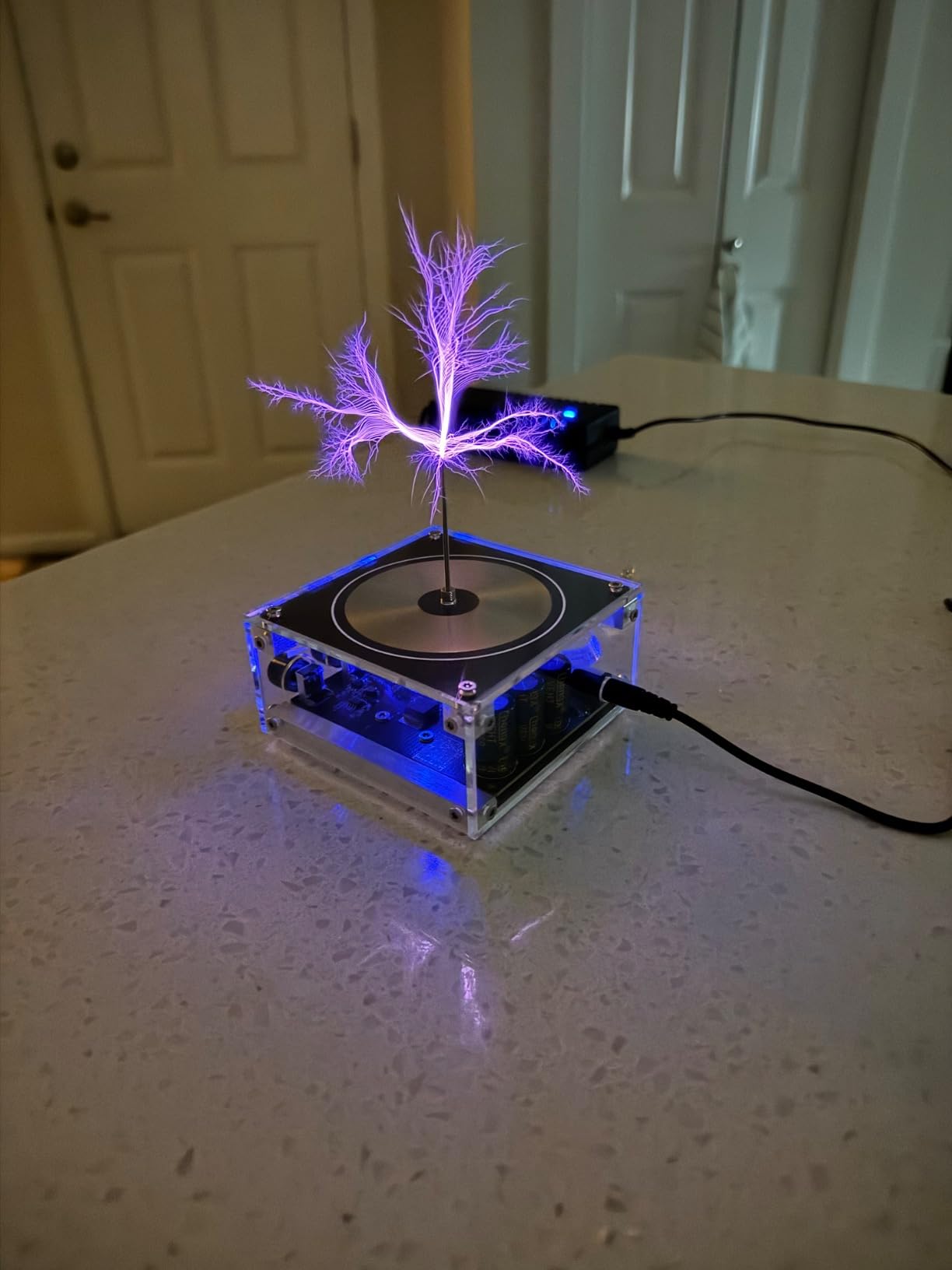 Music Tesla Coil Arc Plasma Coil Desktop Toy Divvlur Science Education kit Model TS10-001 customer photo 1