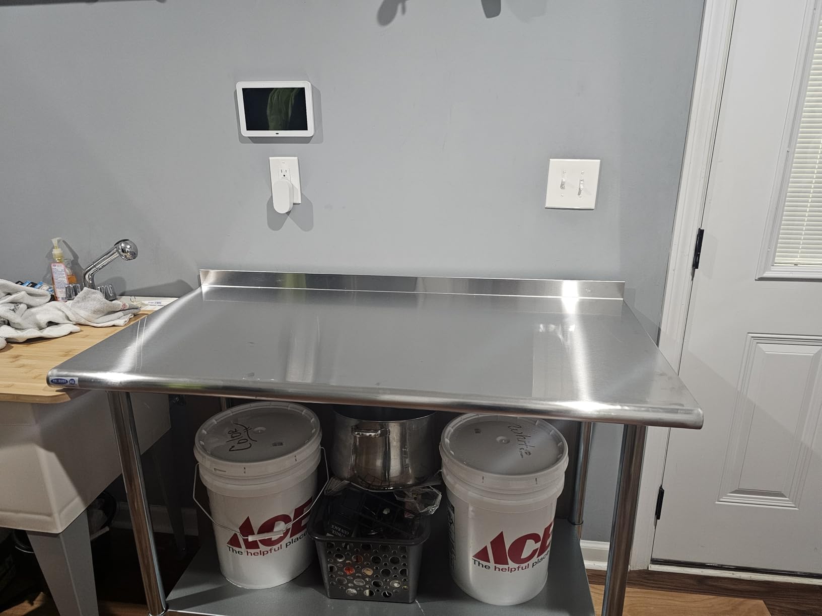 HARDURA Stainless Steel Prep & Work Table 24 x 60 Inches Backsplash customer photo 2