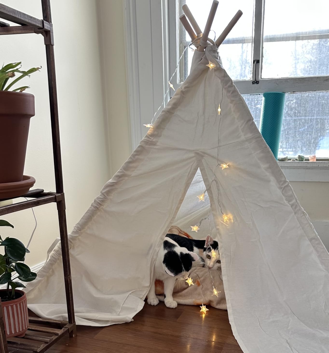 Kids Teepee Tent - Teepee Tent for Kids, Teepe for 5 Years Old Kid | TP Tent Indoor 100% Cotton Canvas Tipi Tents - Child TP for Play and Imagination customer photo 1