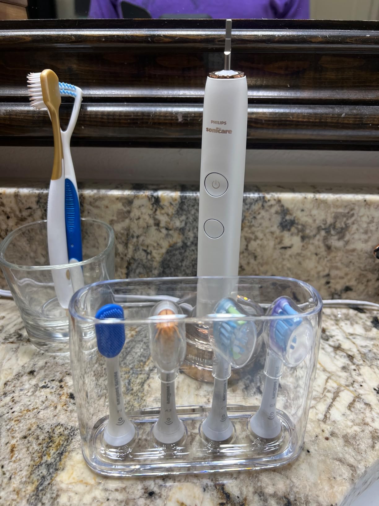 Philips Sonicare DiamondClean 9750 Electric Toothbrush, 4 Brush Heads, Blue customer photo 2