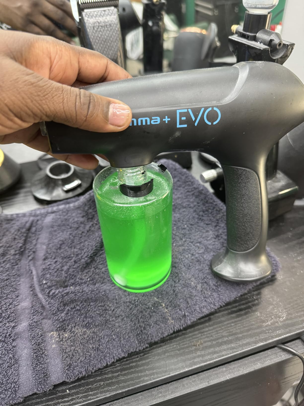 GAMMA+ Evo Nano Mister Cordless Portable Water Sprayer, Disinfect Mist, USB-C Rechargeable for Barber, Salon, Home Use customer photo 1
