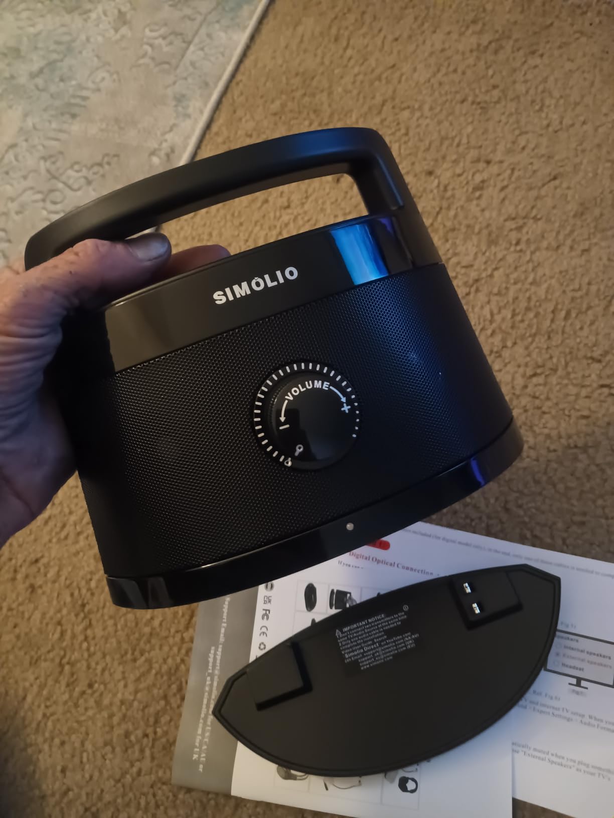 SIMOLIO Wireless TV Speakers for Hard of Hearing, TV Sound Amplifier customer photo 2