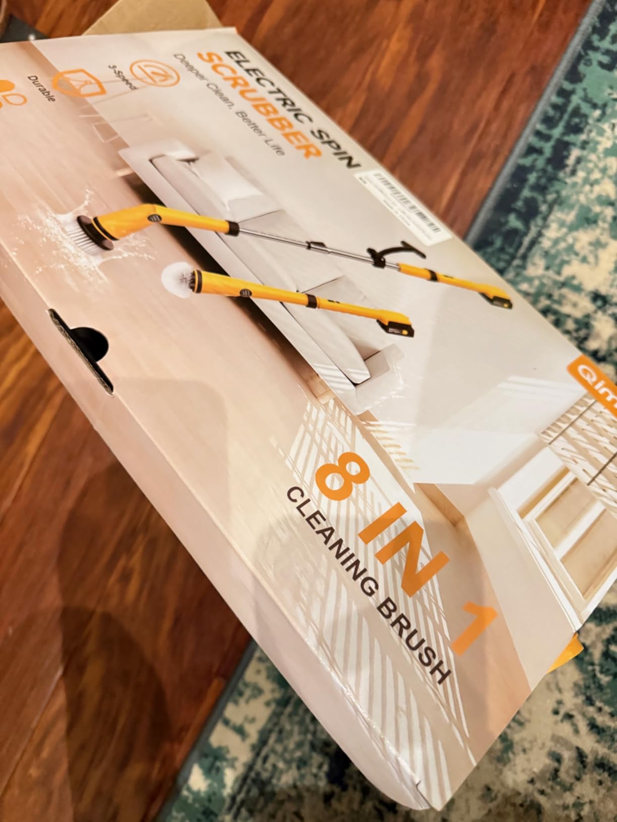 Qimedo Electric Spin Scrubber Q3, 6000mAh, Extra-Large Brush Head, 1200RPM customer photo 2