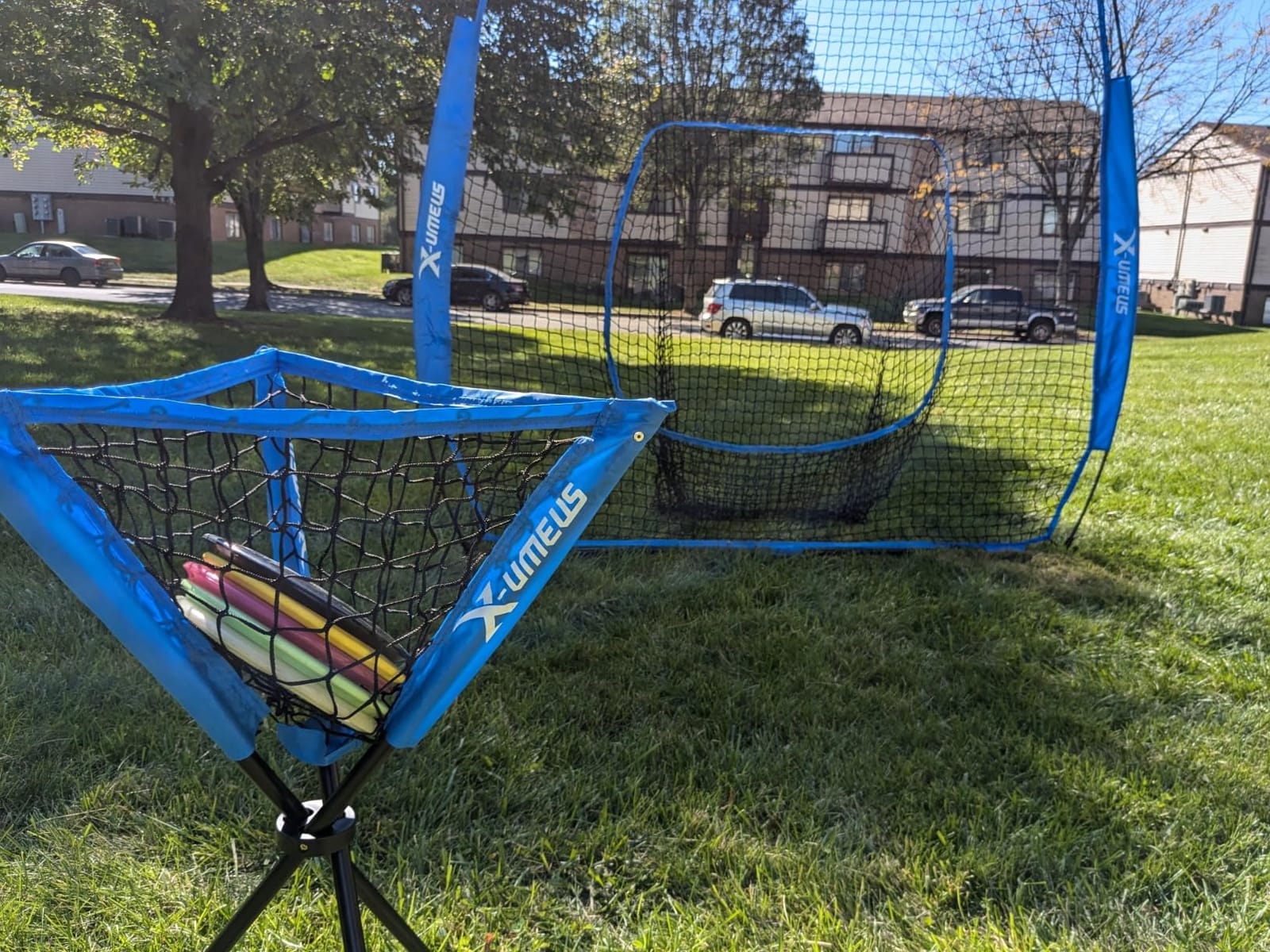 6x6 ft Baseball Net for Batting Pitching Hitting, Softball Pitching Net with Strike Zone, Tee, Ball Caddy, Softball Batting Net Baseball Training Equipment for Kids Adult Youth Sport Practice customer photo 1