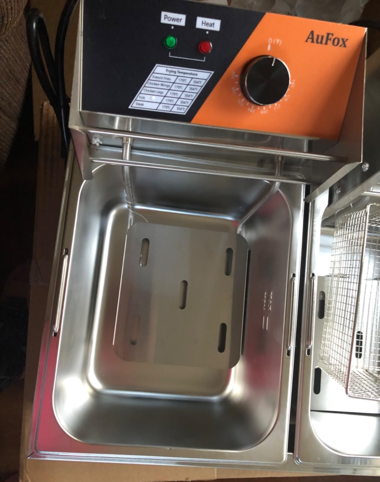 Commercial Deep Fryer 20.7Qt/20L Dual Tank Deep Fryers with Baskets customer photo 1