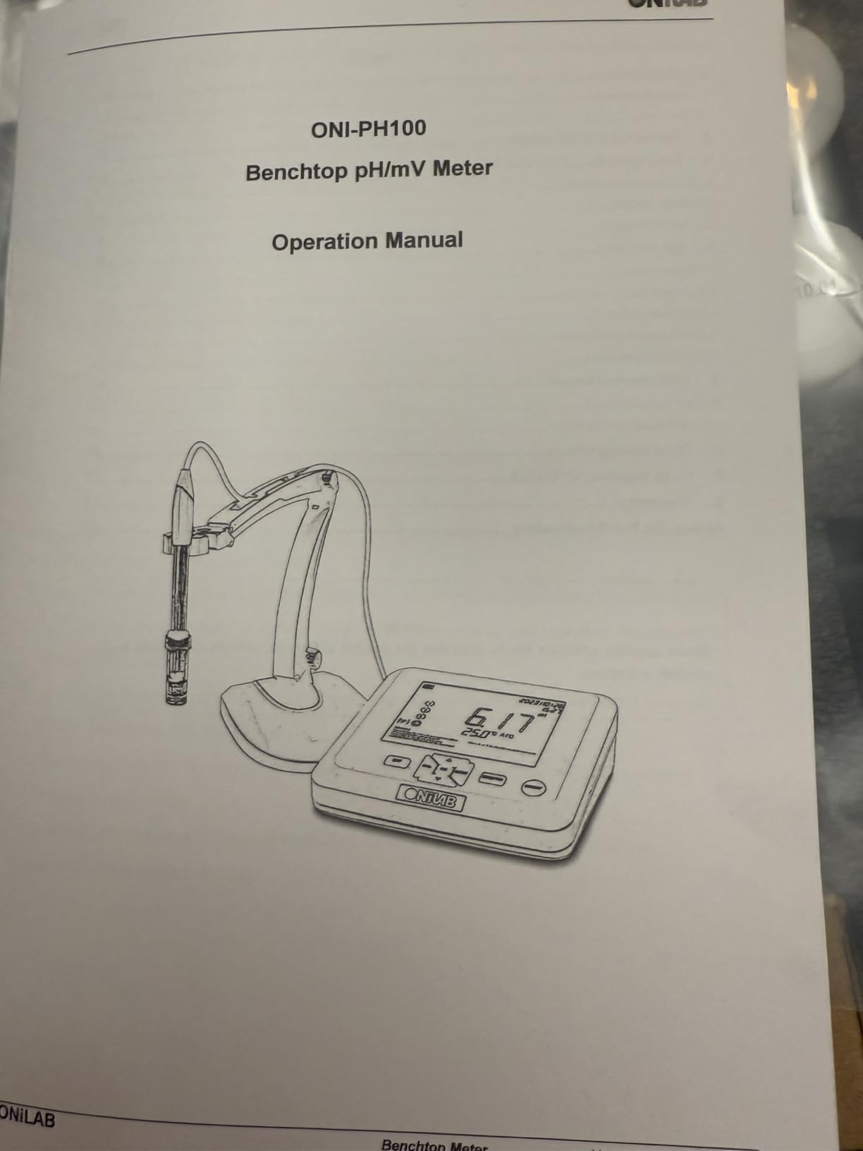 ONiLAB Benchtop PH Meter, 3-in-1 PH/Temp, Electrode customer photo 2