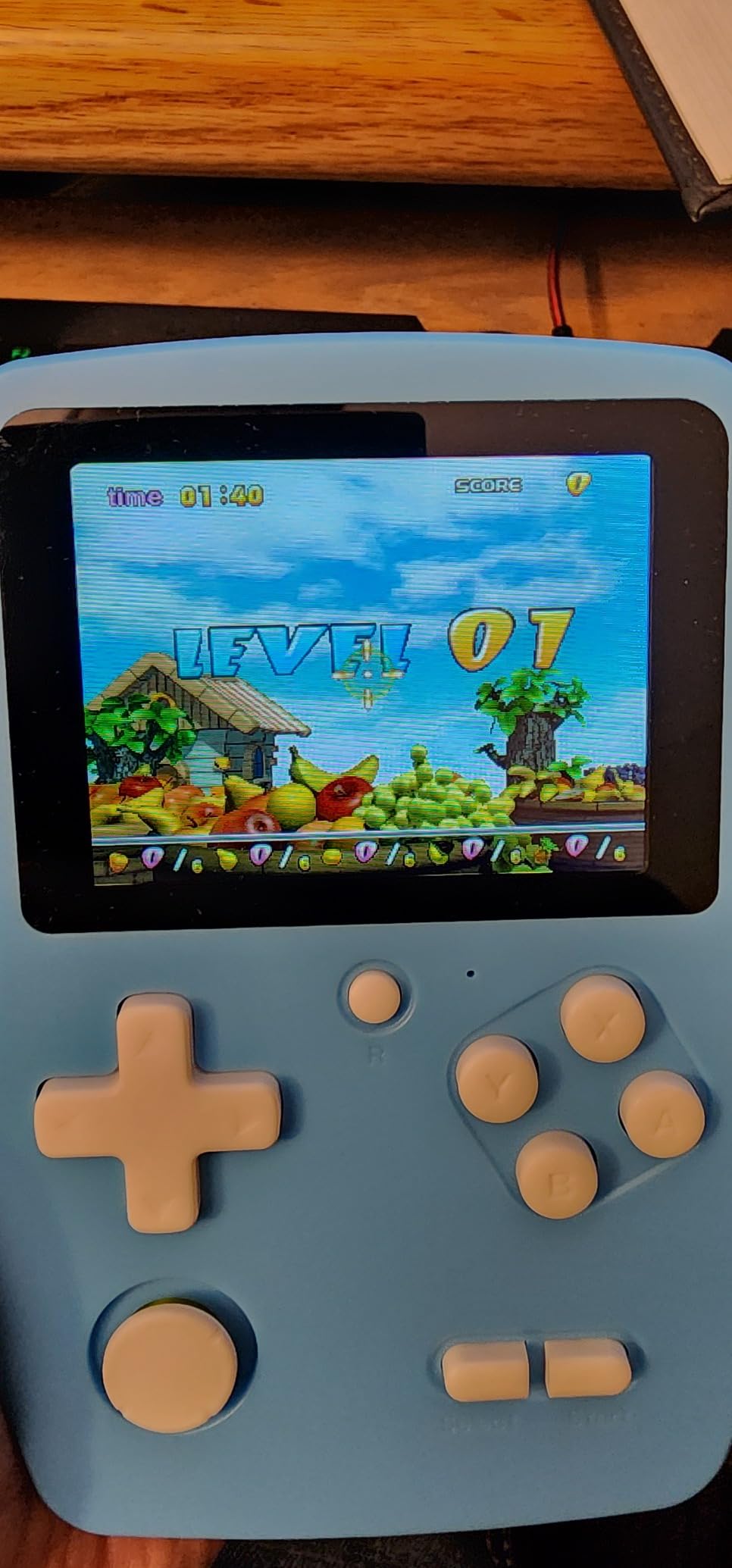 32 Bit Handheld Games for Kids Preloaded 139 Retro Video Games, Blue customer photo 2
