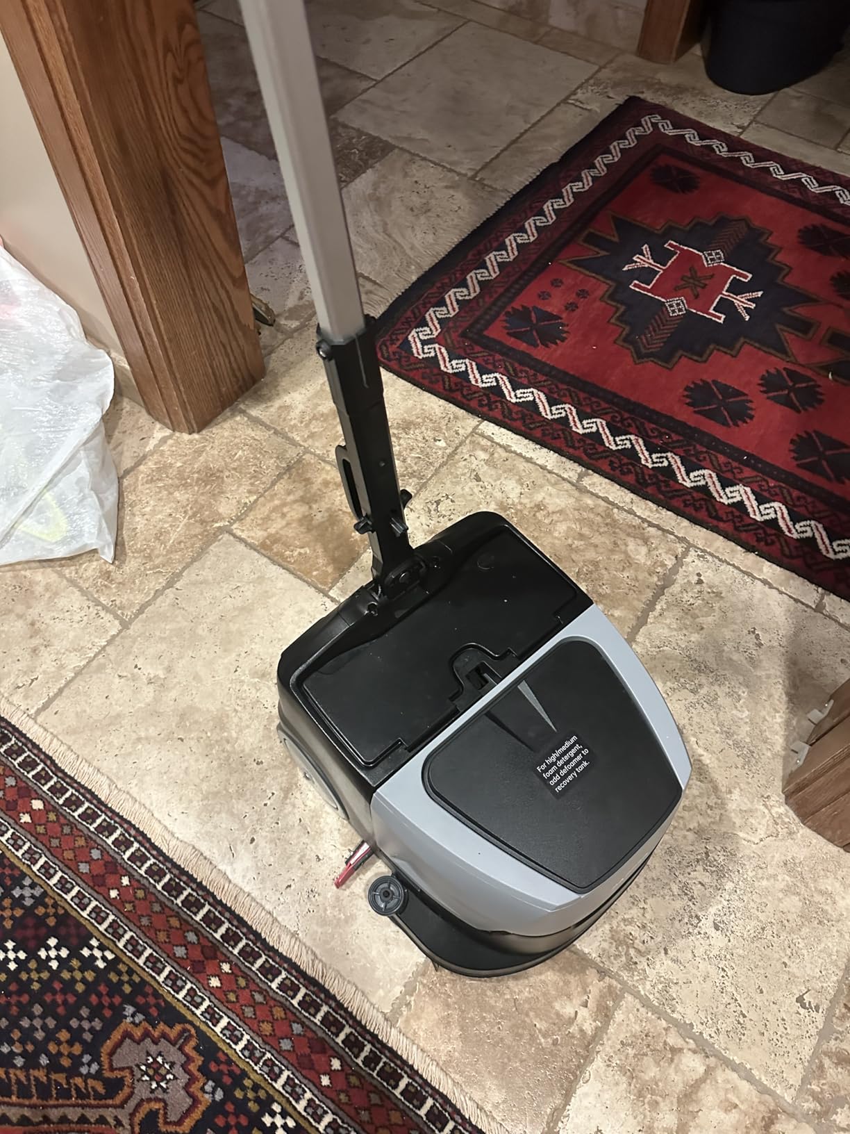 Battery Powered Walk Behind Mini Automatic Floor Scrubber Machine – Compact & Portable, 15” Cleaning Width, 90-Minute Runtime, 170 RPM – Ideal for Small Commercial Spaces, Offices, Retail & More customer photo 1