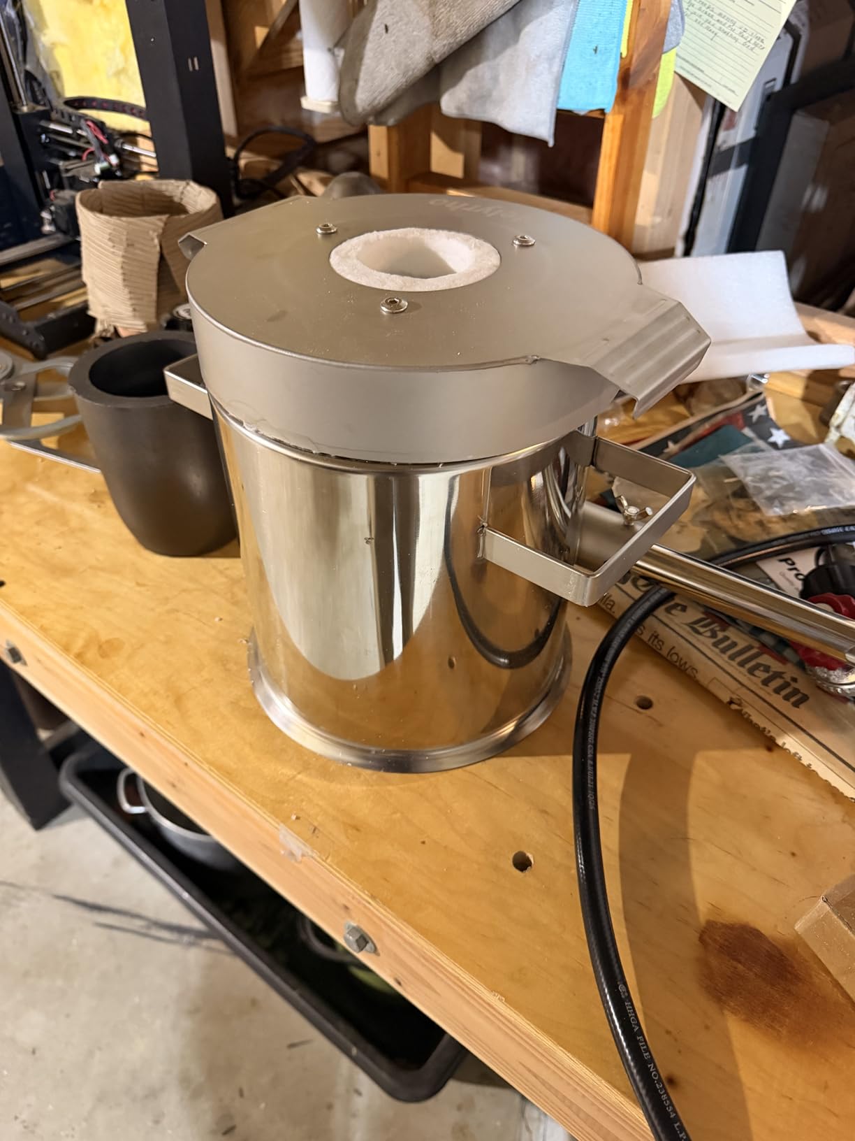 Nelyrho 12KG Large Smelting Furnace Kit, 2500°F Stainless Steel Smelter customer photo 1