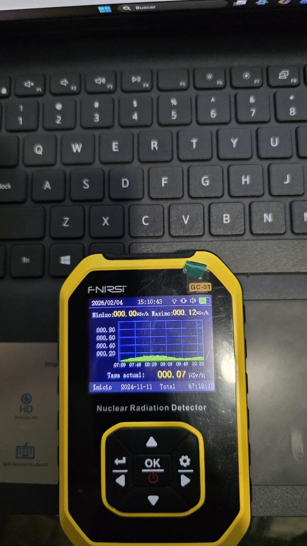 FNIRSI GC-01 Geiger Counter Nuclear Radiation Detector,Curve Display customer photo 1